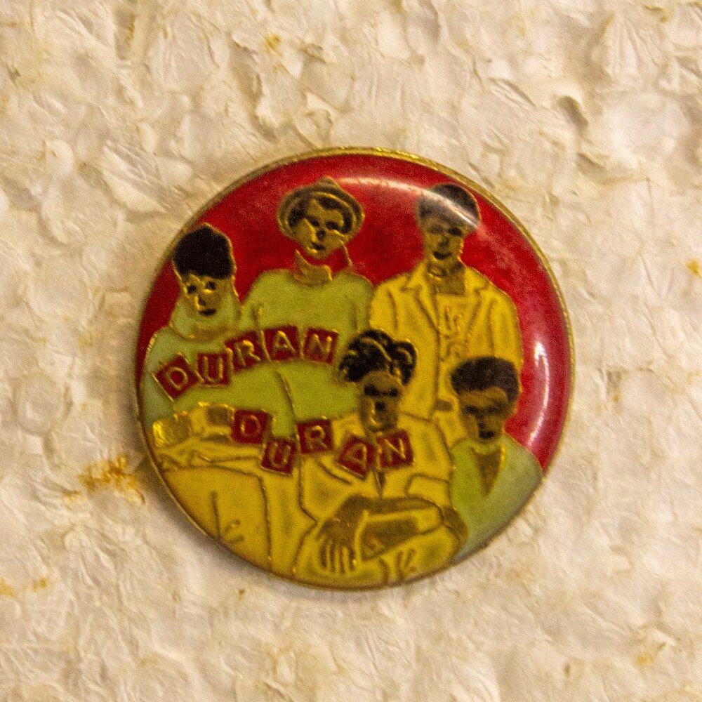 Vintage Duran Duran Enamel Lapel Pin